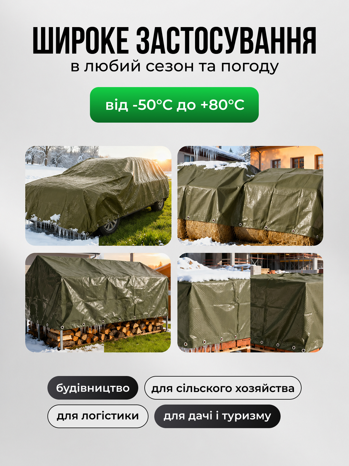 Застосування тенту